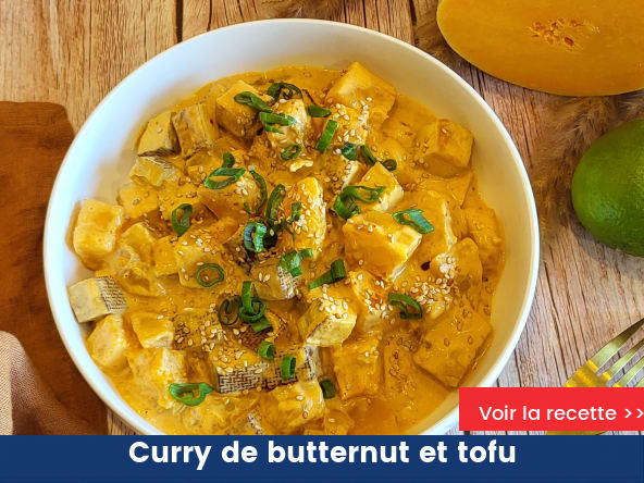 Curry de butternut et tofu